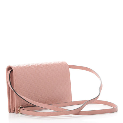 Gucci Microguccissima Crossbody Wallet Soft Pink 3 of 9