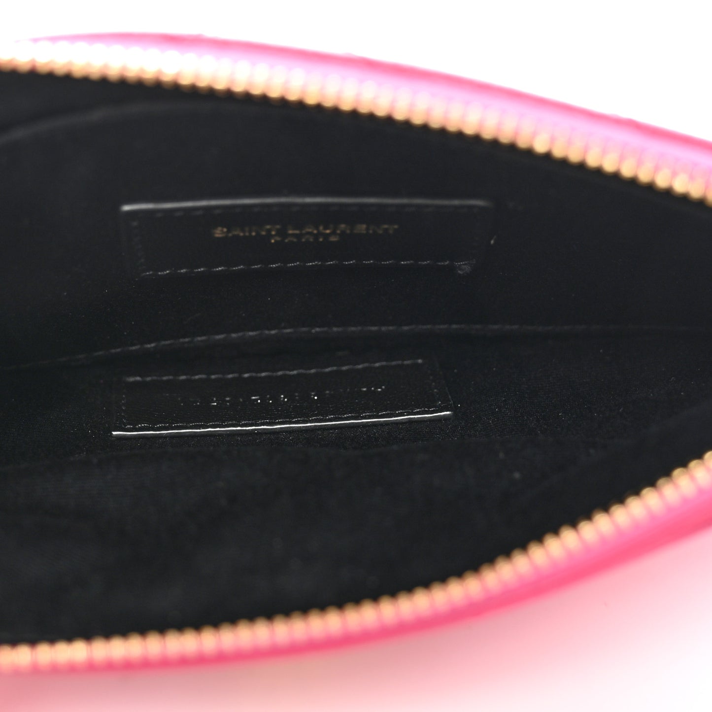 Grain De Poudre Chevron Monogram Bill Pouch Bright Pink
