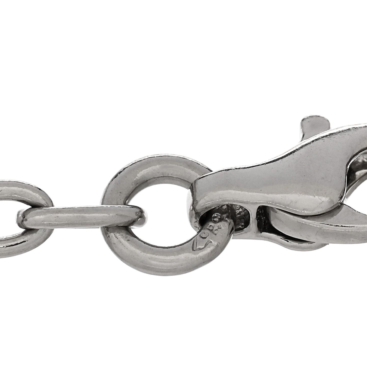 Platinum Diamond Heart Charm Bracelet