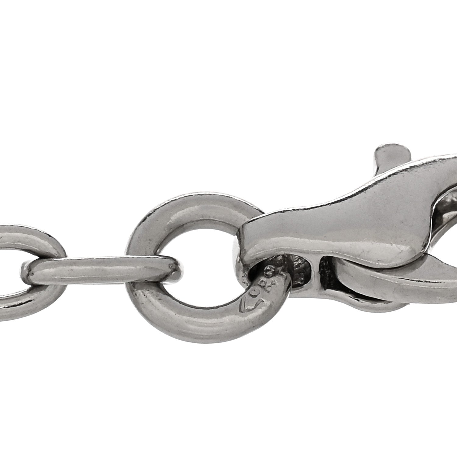 Tiffany Platinum Diamond Heart Charm Bracelet 3 of 4