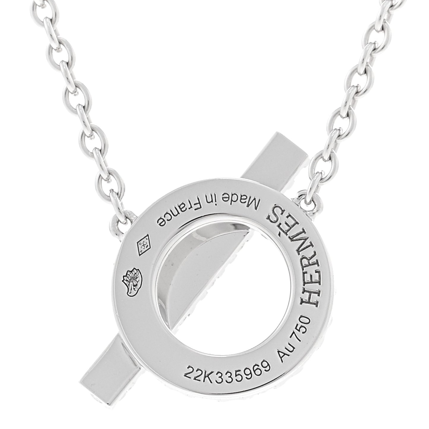 18K White Gold Diamond Finesse Pendant Necklace