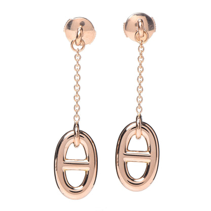 Hermes 18K Rose Gold PM Farandole Drop Earrings 1 of 5