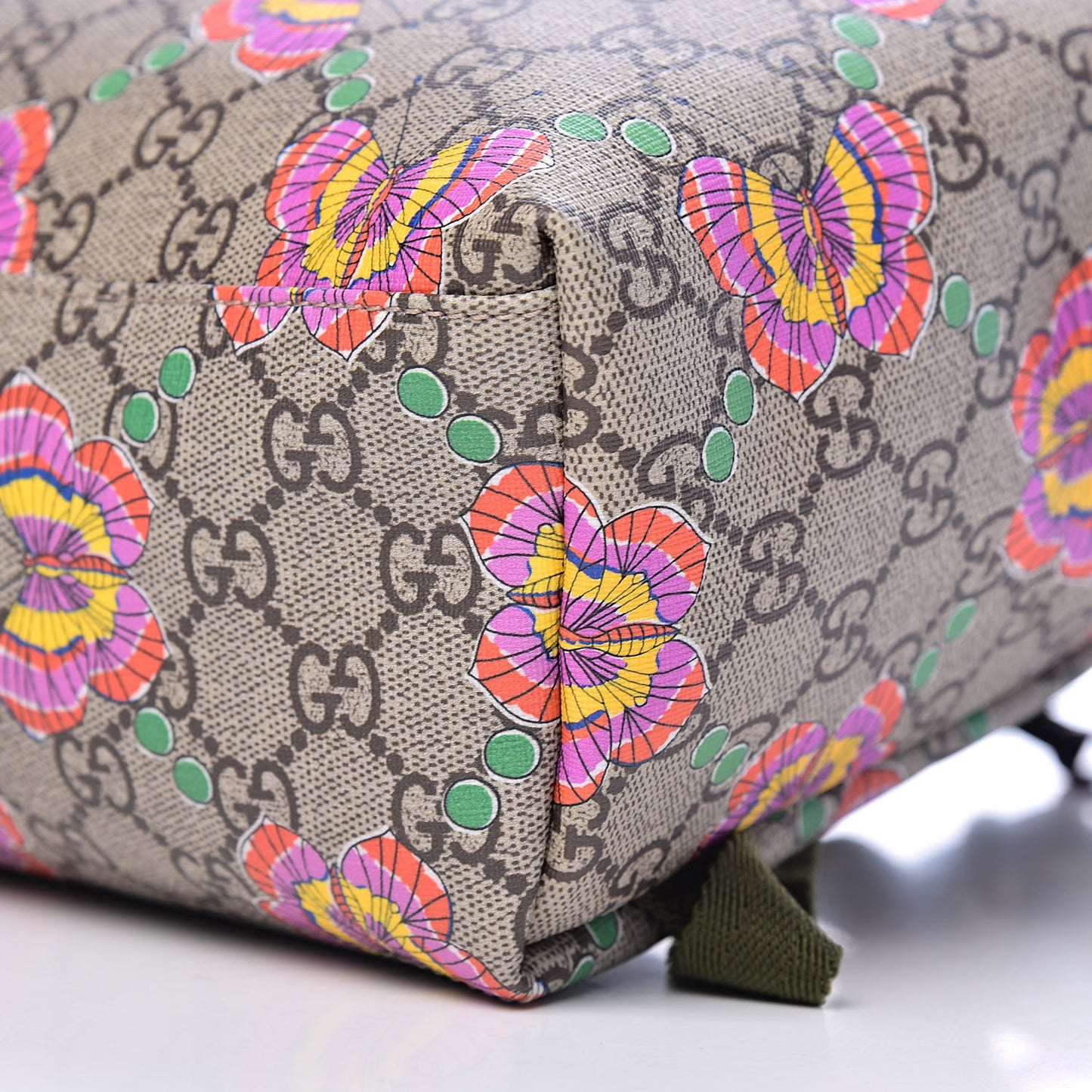 GG Supreme Monogram Childrens Butterfly Backpack