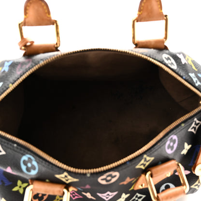 Louis Vuitton Monogram Multicolor Speedy 30 Black 5 of 11
