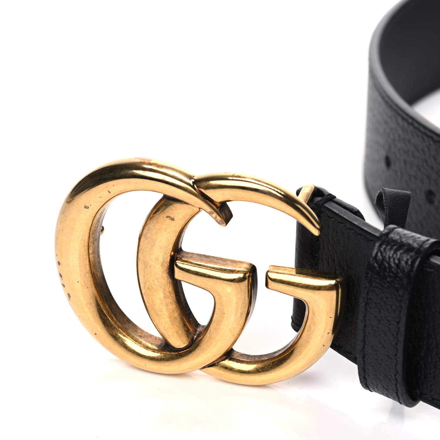 Gucci Textured Calfskin Double G 40mm Belt 95 38 Black 6 of 6