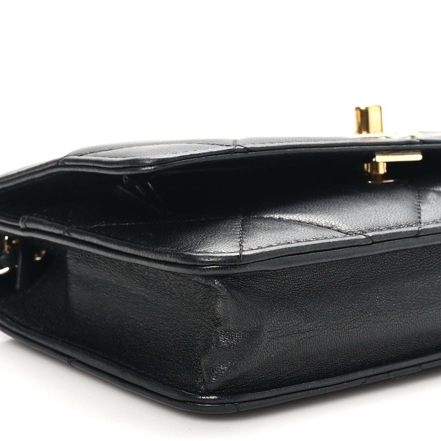 Chanel Lambskin Quilted Trendy CC Wallet On Chain WOC Black 10 of 13