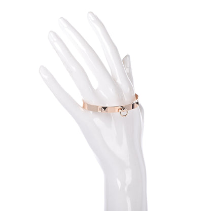 Hermes 18K Rose Gold PM Collier De Chien Bracelet SH 2 of 4