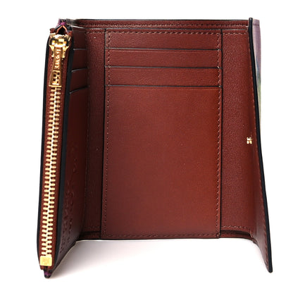 Loewe X SPIRITED AWAY Calfskin Aogaeru Small Vertical Wallet Bouganville 6 of 9