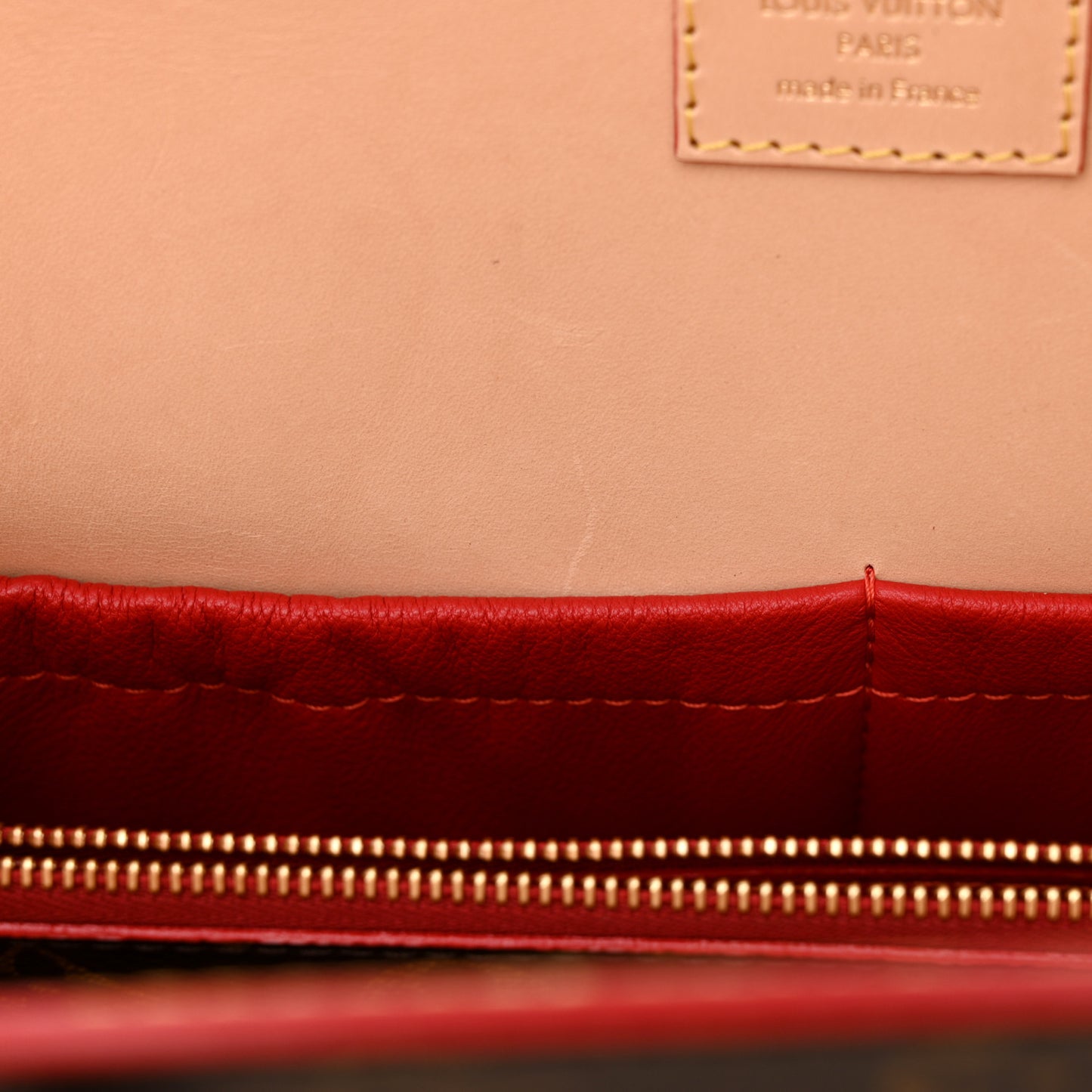 Monogram Calf Hair Spikes Iconoclasts Christian Louboutin Tote Red