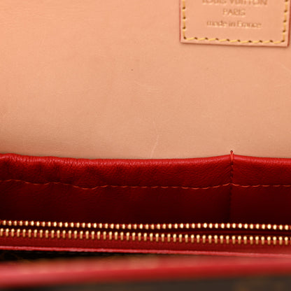 Louis Vuitton Monogram Calf Hair Spikes Iconoclasts Christian Louboutin Tote Red 12 of 17