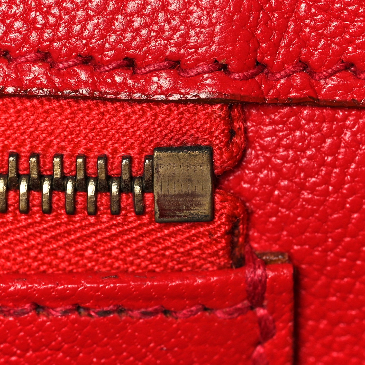Hermes Ostrich Birkin 30 Rouge Vif 20 of 33
