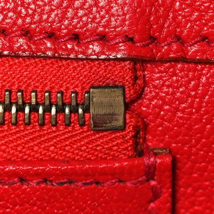 Hermes Ostrich Birkin 30 Rouge Vif 20 of 33