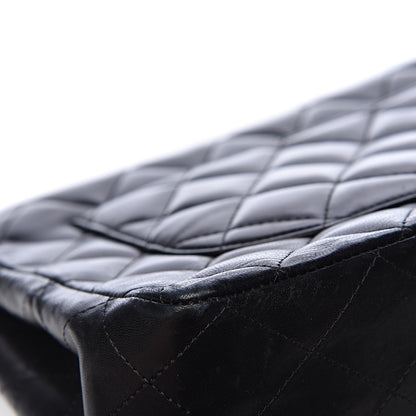 Chanel Lambskin Quilted Jumbo Single Flap Black 11 of 17
