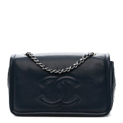 Chanel Caviar Medium Timeless CC Flap Navy Blue 1 of 11