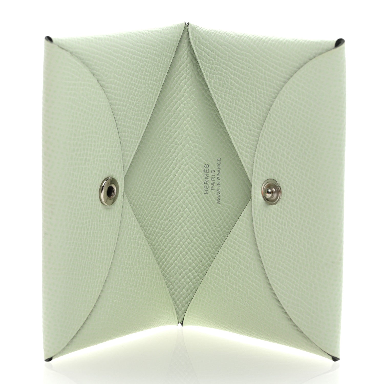 Hermes Epsom Calvi Card Case Vert Fizz 5 of 6
