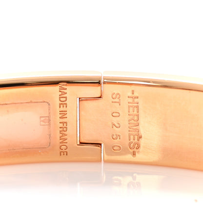 Hermes Enamel Clic Anneau Bracelet GM Rose Dragee 4 of 5
