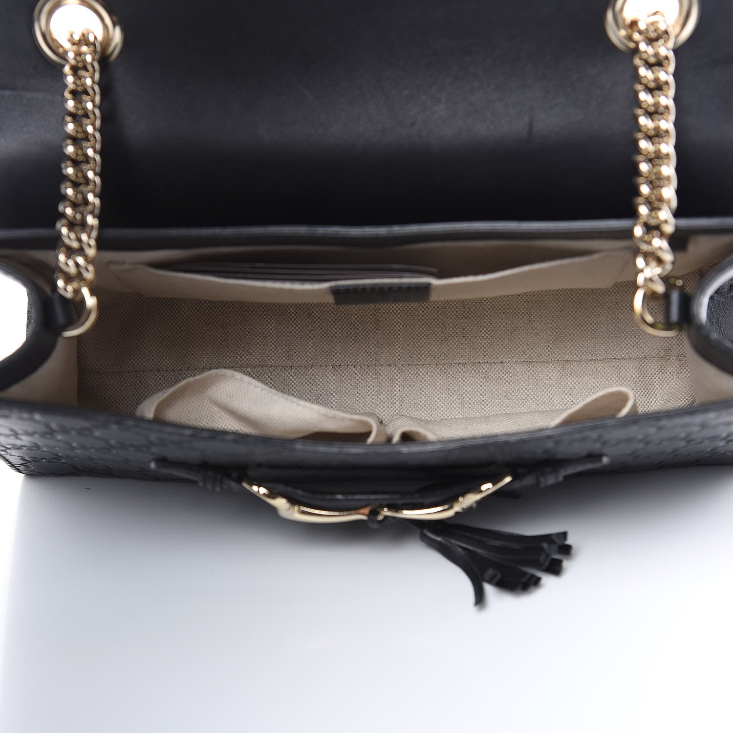 Gucci Guccissima Medium Emily Chain Shoulder Bag Black 5 of 12