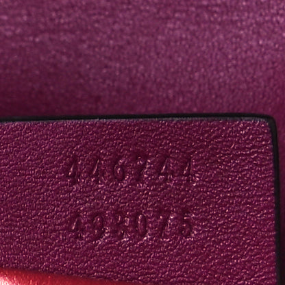 Gucci Velvet Matelasse Mini GG Marmont Shoulder Bag Fuchsia Violet Cyclamen 7 of 12