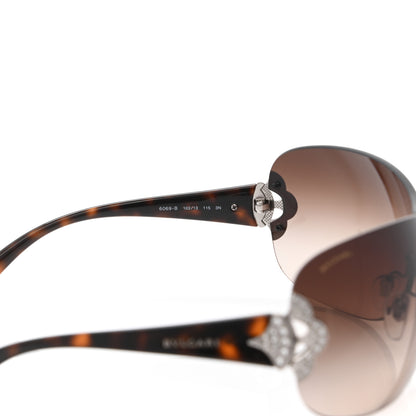 Bulgari Crystal Sunglasses 6069-B Brown 6 of 8
