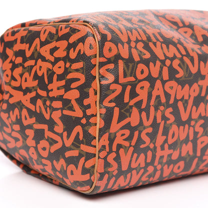 Louis Vuitton Monogram Graffiti Speedy 30 Orange 8 of 16