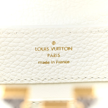 Louis Vuitton Taurillon Ayers Capucines Mini White Snow White 7 of 10