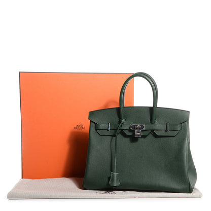 Hermes Epsom Birkin 35 Vert Anglais 19 of 26