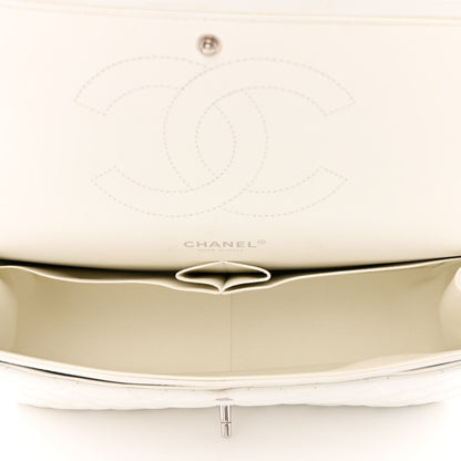 Chanel Caviar Quilted Jumbo Double Flap White 5 of 15