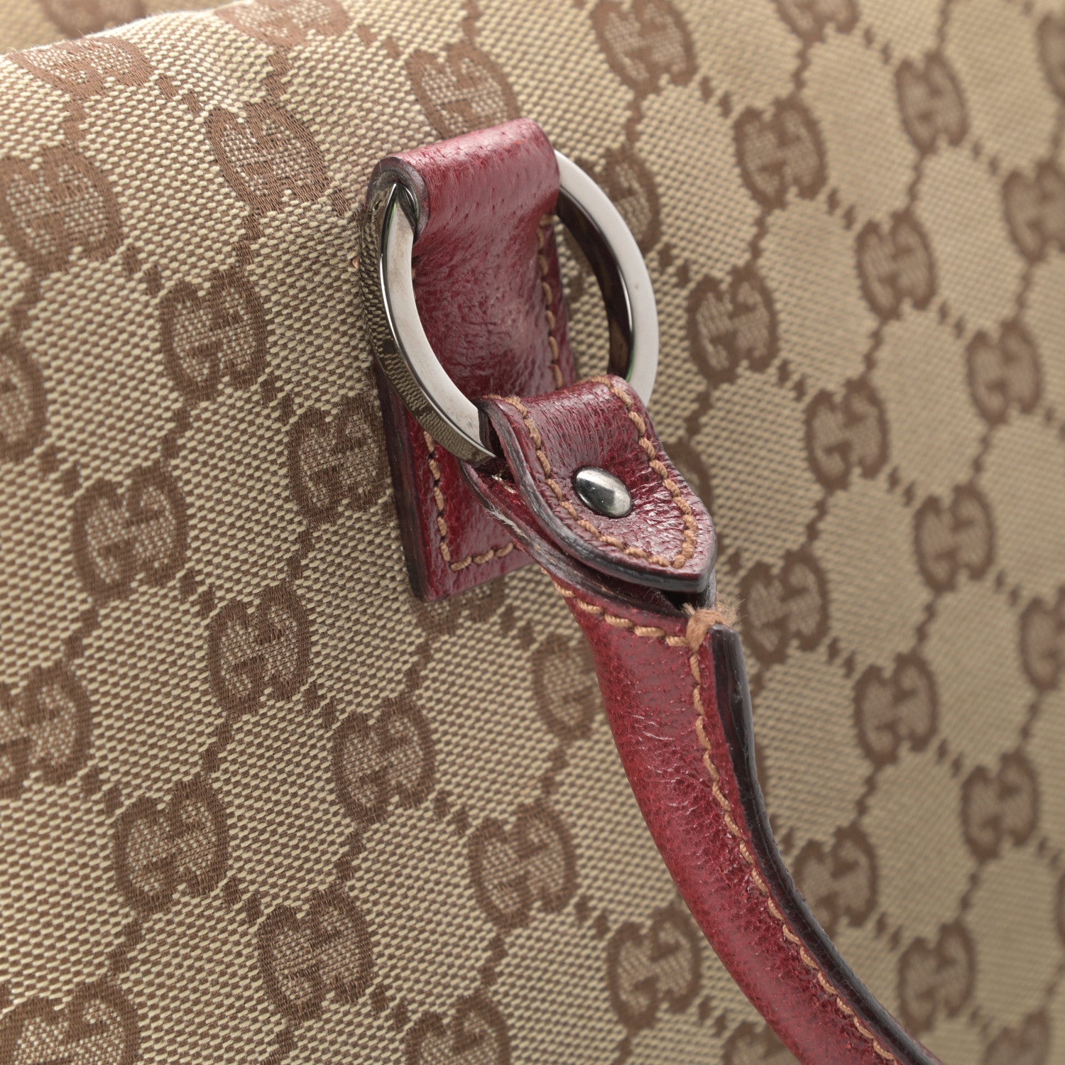 Gucci Monogram Small Boston Red 16 of 16