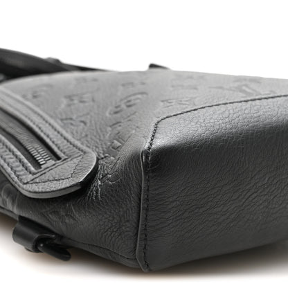 Louis Vuitton Calfskin Shadow Monogram Duo Slingbag Black 8 of 9