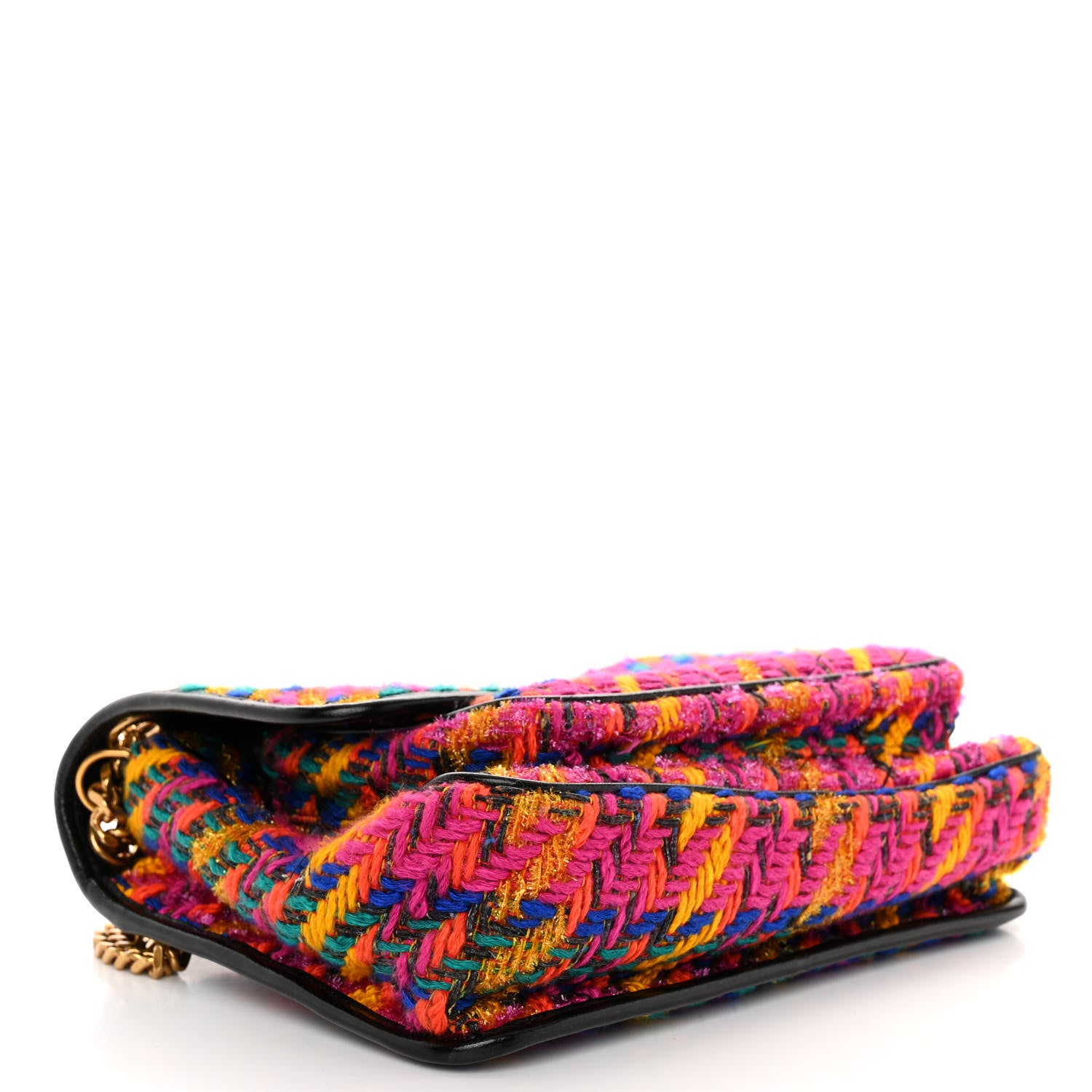 Saint Laurent SAINT LAURENT Tweed Calfskin Matelasse Monogram Medium Niki Chain Satchel Multicolor 4 of 9