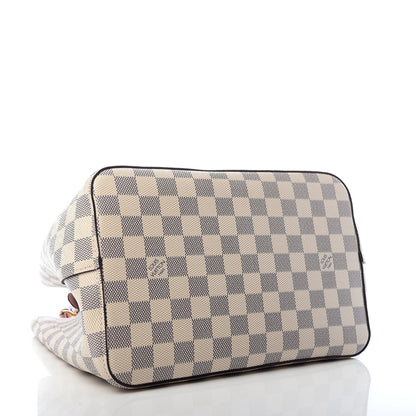 Louis Vuitton Damier Azur Neonoe MM Eau De Rose 4 of 8