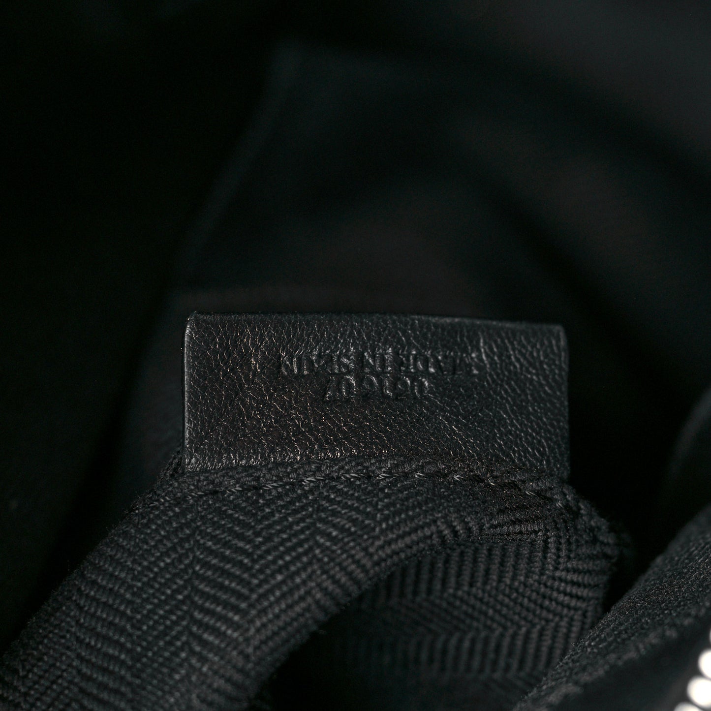 Calfskin Zipper Puzzle Bag Black