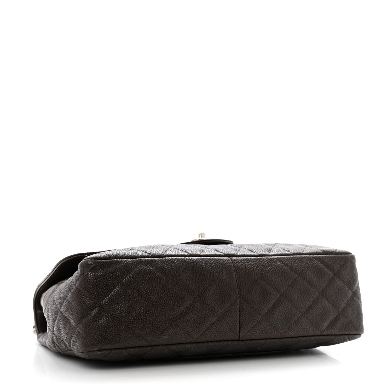 Chanel Caviar Quilted Jumbo Single Flap Dark Brown 4 of 15