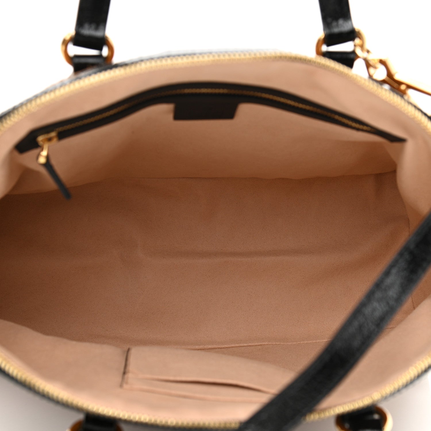 Gucci Suede Patent Web Medium Ophidia Top Handle Dome Bag Nocciola Black 2 of 11