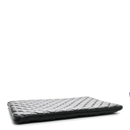 Chanel Caviar Quilted Large Cosmetic Case Black 4 of 7