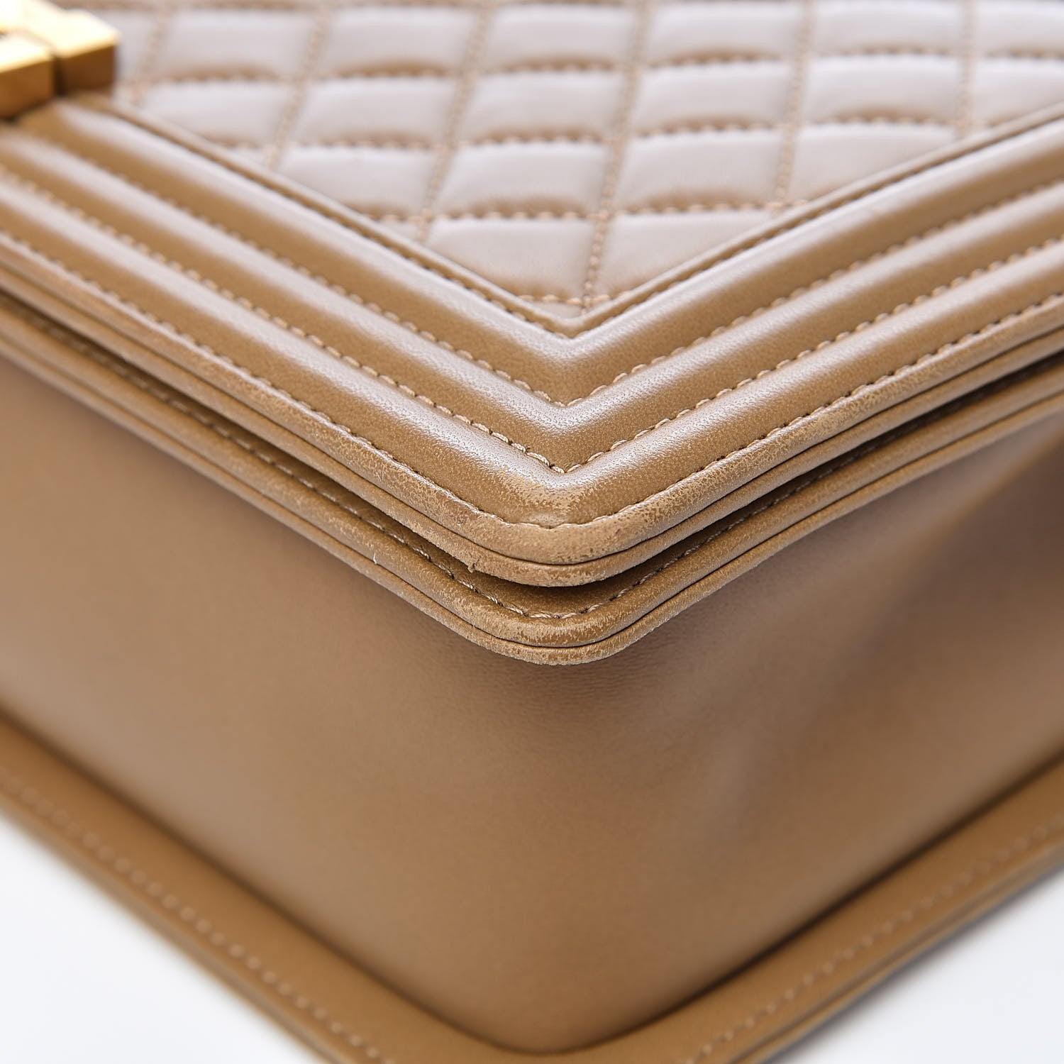 Chanel Lambskin Quilted New Medium Boy Flap Beige 13 of 16