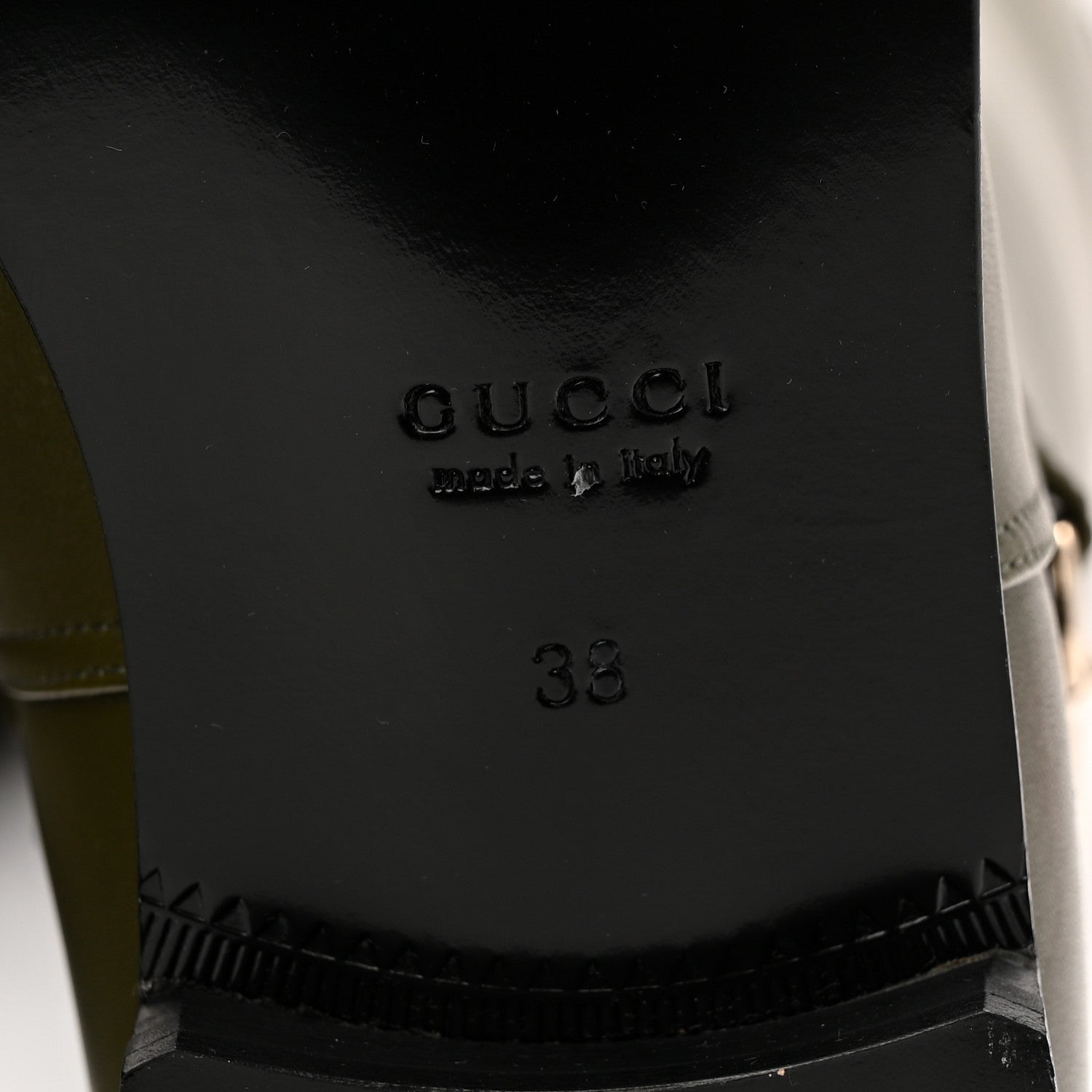 Gucci Marot Lux Slim Horsebit Over The Knee 38 Luscious Green 7 of 10
