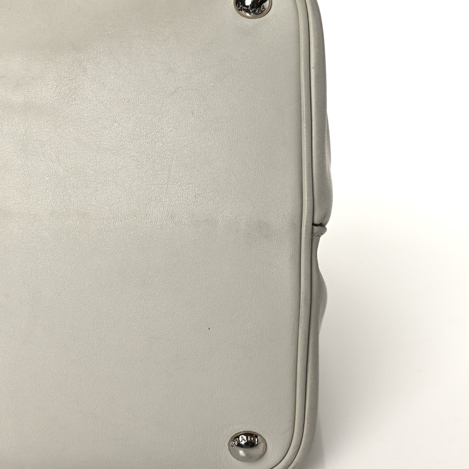 Prada City Calf Large Double Bag Talco 11 of 13