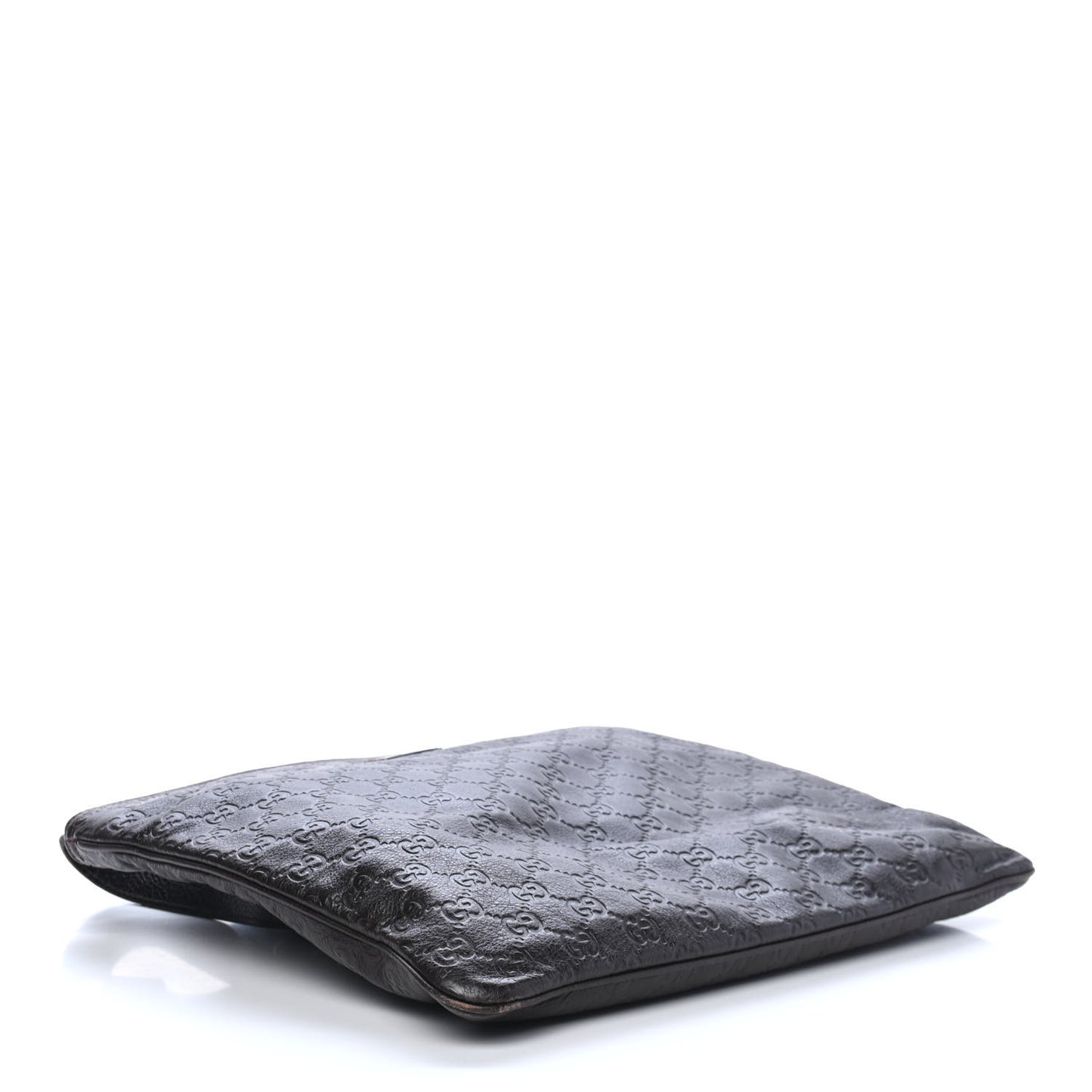 Guccissima Medium Flat Messenger Bag Dark Brown