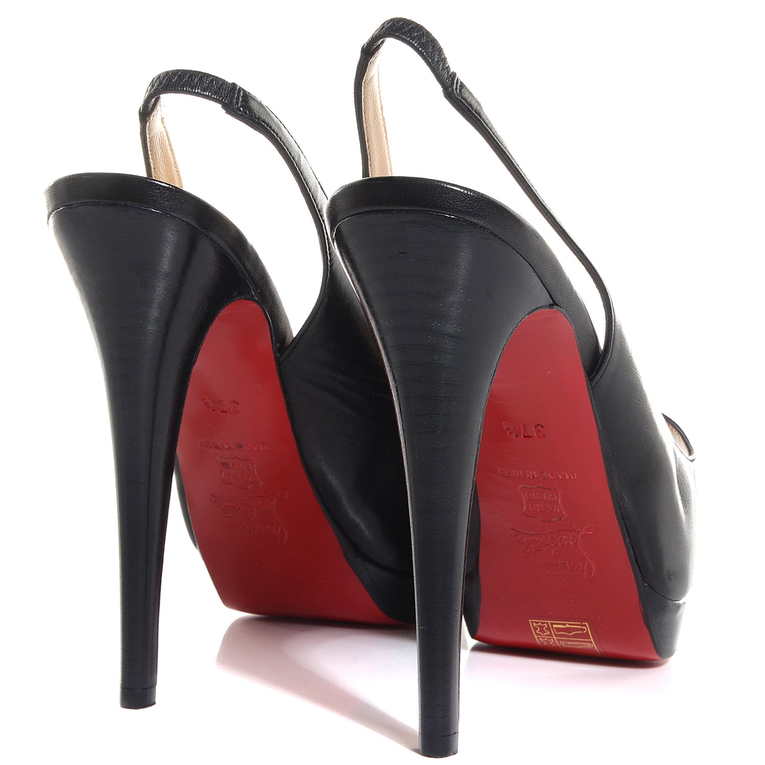 Christian Louboutin Nappa Catenita 140 Pumps 37.5 Black 3 of 5