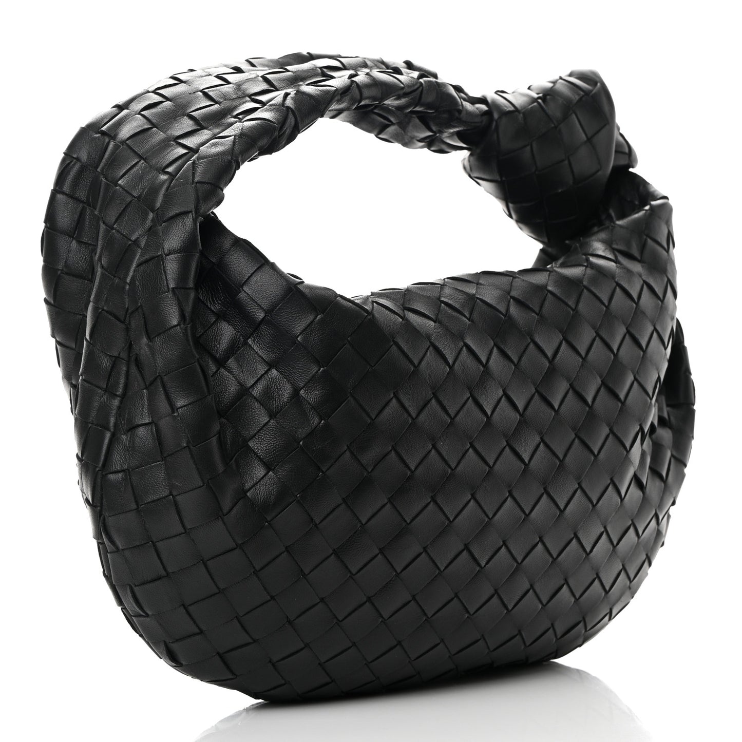 Nappa Intrecciato Teen Jodie Hobo Black
