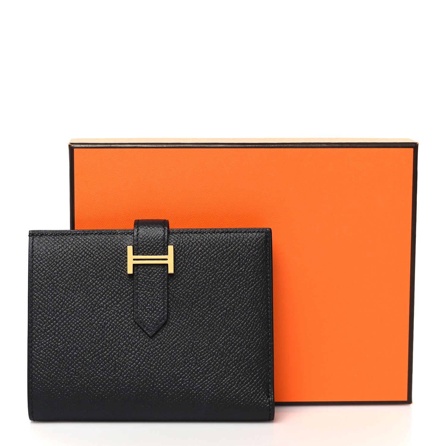 Hermes Epsom Bearn Compact Wallet Black 10 of 10