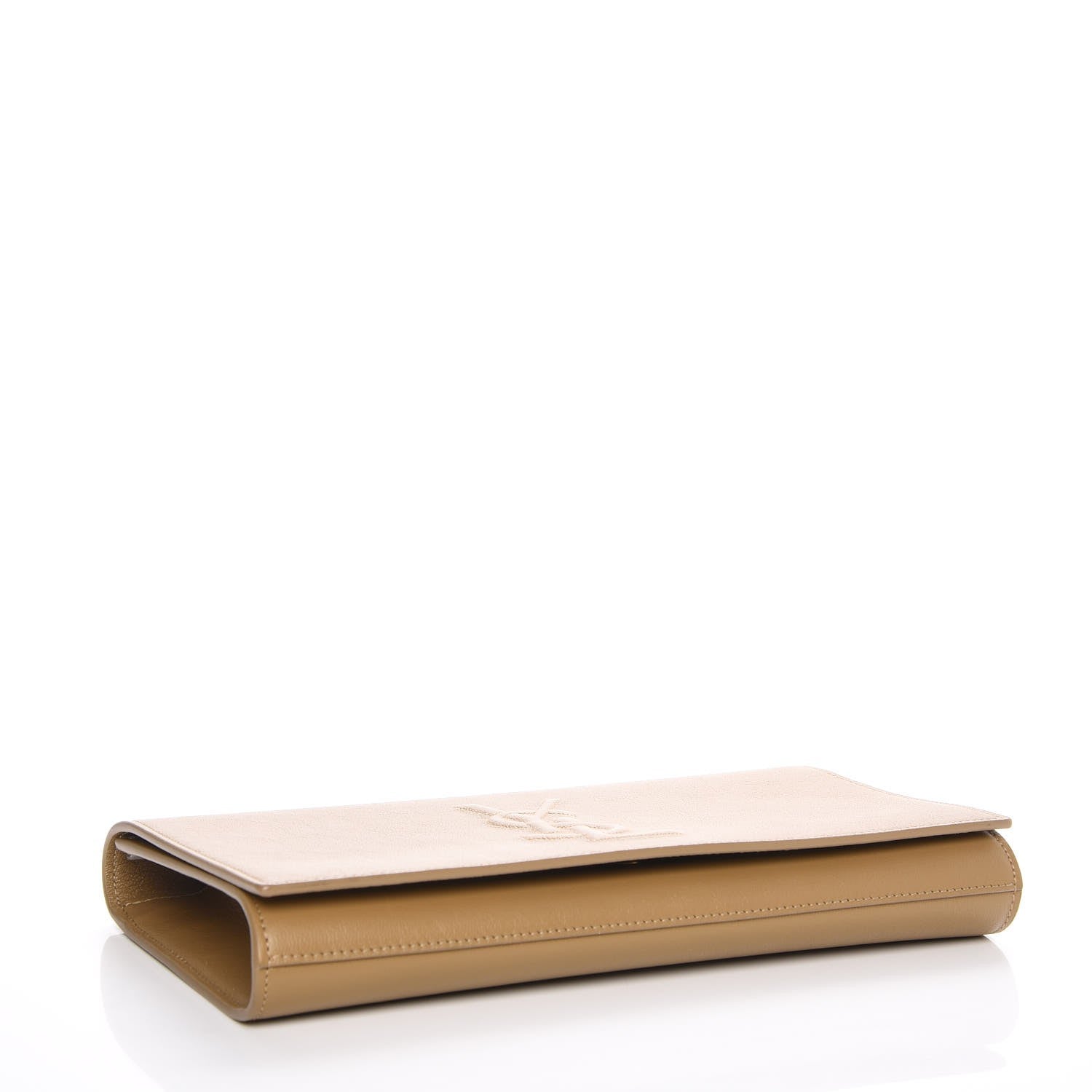 Saint Laurent Calfskin Large Belle De Jour Clutch Beige 4 of 7