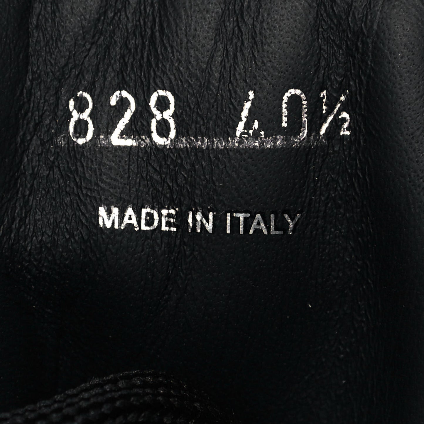 Vitello Lux Nylon Metal Triangle Logo Monolith Pouch Pocket 55mm Tall Combat Boots 40.5 Black