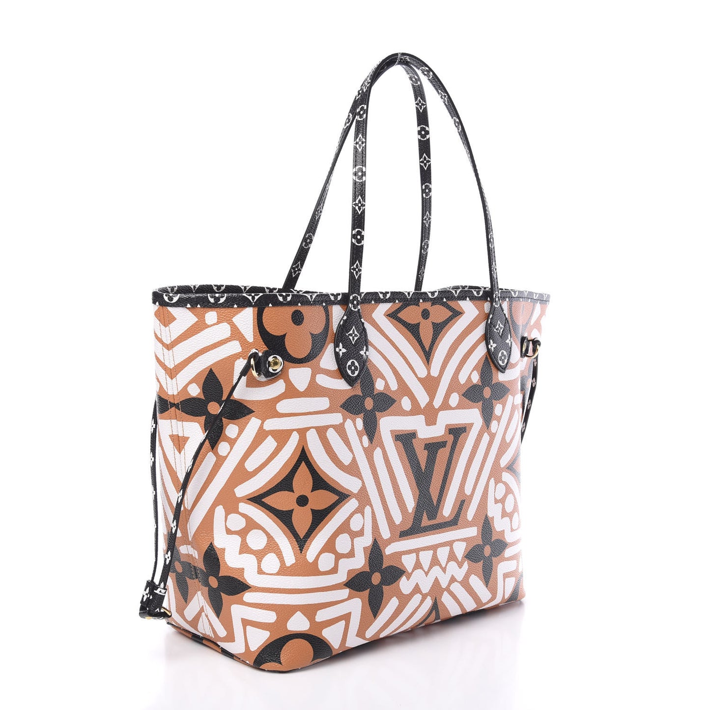 Monogram Giant Crafty Neverfull MM Creme Caramel