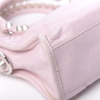 Balenciaga Agneau Giant 12 Silver Hardware Mini City Rose Poudre Rose Petunia 10 of 12