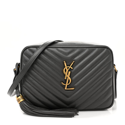 Saint Laurent Calfskin Matelasse Monogram Lou Camera Bag Storm 1 of 13