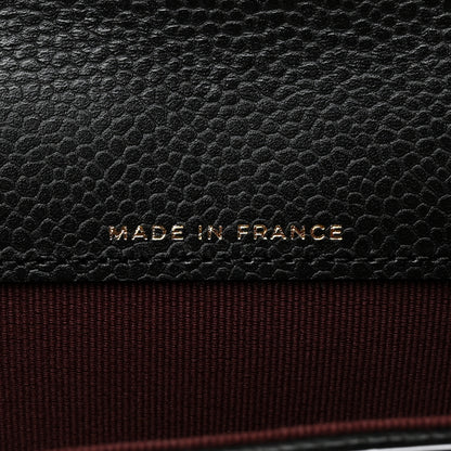 Chanel Caviar Quilted Flap Card Holder Wallet Black 7 of 9