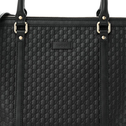 Gucci Soft Microguccissima Small Zippered Satchel Black 8 of 11