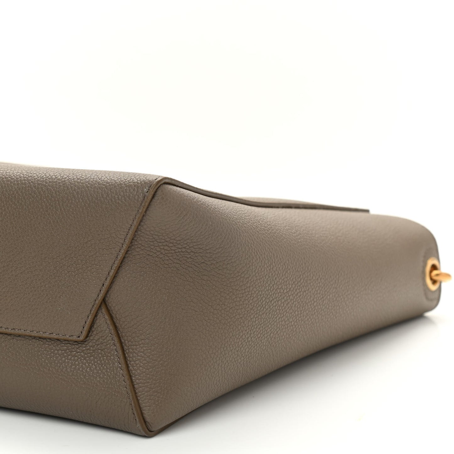 Soft Grained Calfskin Small Sangle Bucket Bag Taupe